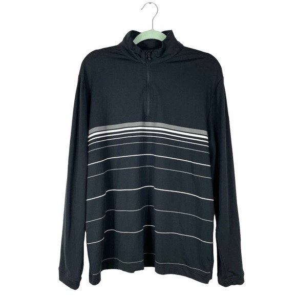 Under Armour Infared Cold Gear Pullover Base Layer Top Medium Black Quarter Zip - Picture 2 of 8